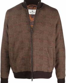 ETRO checked bomber jacket - Brown