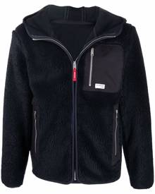 Fay zipped-pocket hooded jacket - Blue