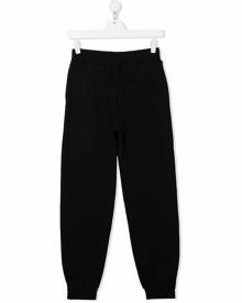 MSGM Kids TEEN elasticated-waist track trousers - Black