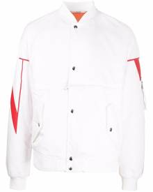 Valentino VLTN print bomber jacket - White