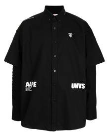 AAPE BY *A BATHING APE® layered-sleeve shirt - Black