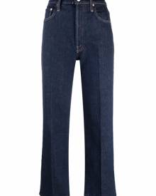MOTHER wide-leg cropped jeans - Blue
