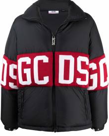 Gcds logo-print puffer jacket - Black