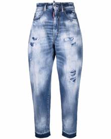 Dsquared2 ripped-detail boyfriend jeans - Blue