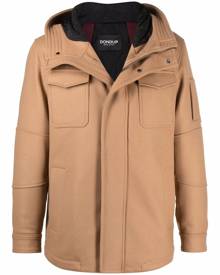 DONDUP zipped split hood jacket - Neutrals