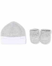 Givenchy Kids logo-embroidered hat set - Grey