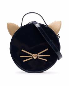Karl Lagerfeld Kids pop-up ears faux-leather shoulder bag - Blue