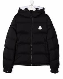 Moncler Enfant TEEN logo-print puffer jacket - Black