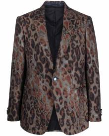 ETRO leopard print tailored blazer - Neutrals
