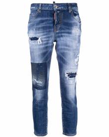 Dsquared2 ripped-detail denim jeans - Blue