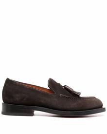 Santoni tassel-embellished loafers - Brown