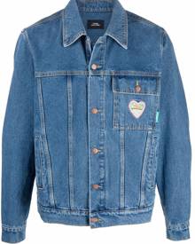 PACCBET cartoon print denim jacket - Blue