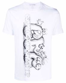 Comme Des Garçons Shirt Kaws-print T-shirt - White