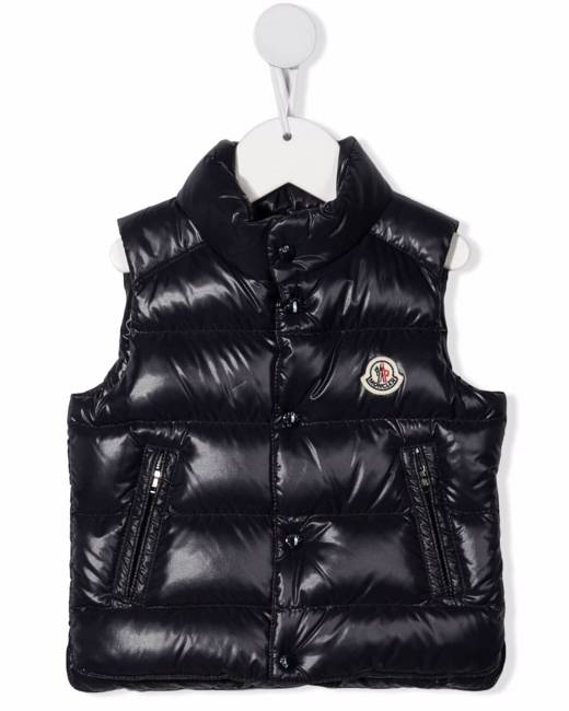 moncler black puffer vest