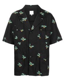 Sasquatchfabrix. Hiiragi embroidery safari shirt - Black