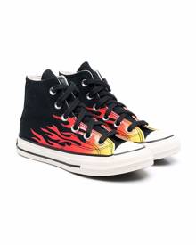 Converse Kids Chuck 70 flame-print sneakers - Black