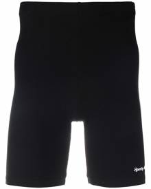 Sporty & Rich Classic Logo Biker Shorts - Black