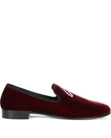 Giuseppe Zanotti G-Lewis crystal-embellished loafers - Red