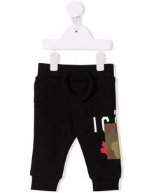 Dsquared2 Kids camouflage-patch track pants - Black