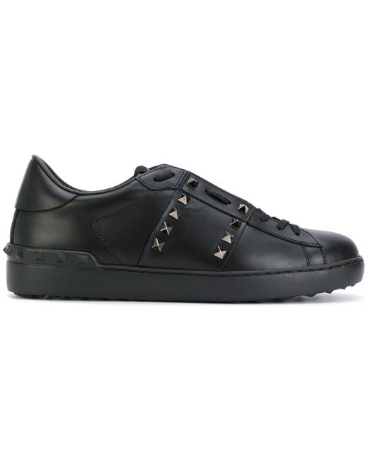 valentino all black sneakers
