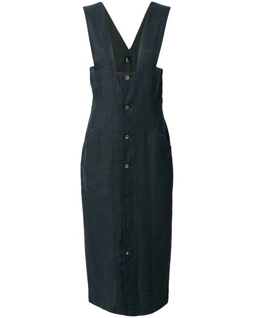 black denim pinafore dress australia