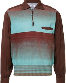 Fake Alpha Vintage 1950s Rockabilly shaded shirt - Brown