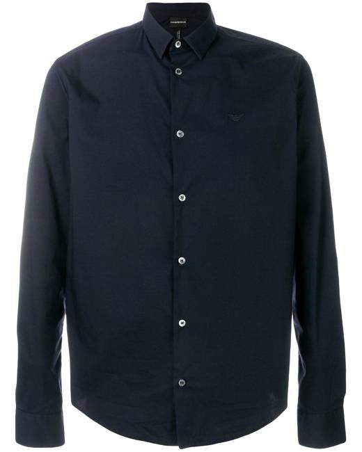 Emporio Armani classic button-down shirt - Blue Emporio Armani classic button-down shirt - Blue