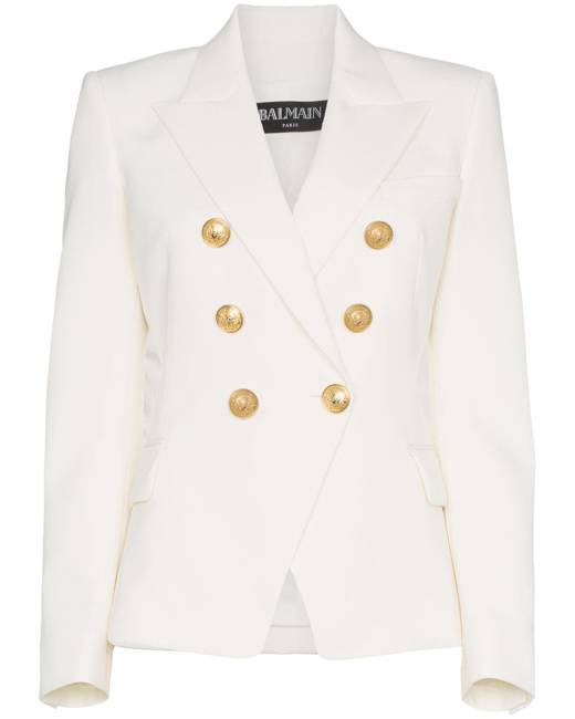 Balmain white double breasted blazer Balmain white double breasted blazer