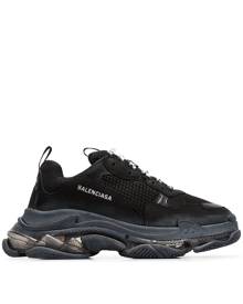 Balenciaga Triple S clear sole sneakers - Black