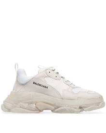Balenciaga Triple S clear sole sneakers - White