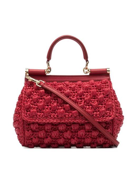 dolce and gabbana red handbag