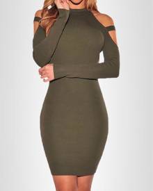 ivrose Sexy Cut Out Bodycon Dress