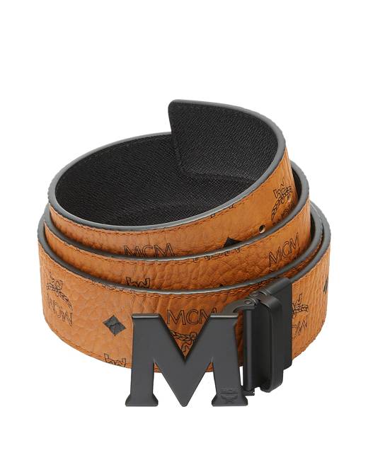 mcm beige belt