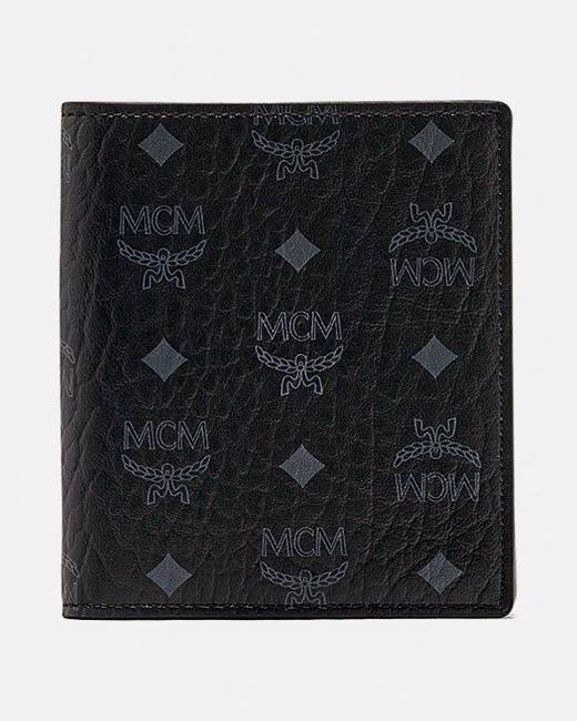 MCM Portuna Mini Black Floral Camo Visetos Leather Money Clip Card Cas –  AUMI 4