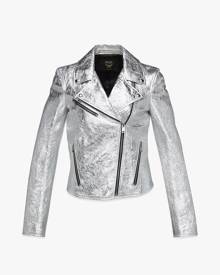 MCM Rider Jacket in Metallic Lamb Leather