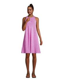 lands end Sleeveless Pure Linen Swing Dress, Women, Size: 14-16 Regular, Pink, by Lands' End