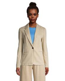 lands end Jacquard Sport Knit Blazer, Women, Size: 8 Regular, Tan, Spandex, by Lands' End