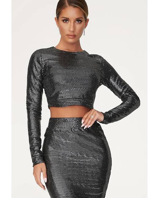 meshki rhinestone skirt