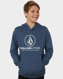 Volcom Boys Round One 3 Pull Over Fleece - Kids Tidal Blue Tidal Blue