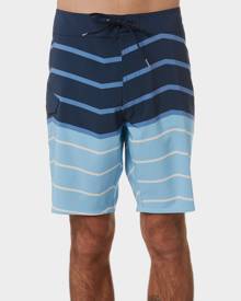 Sea Blue Volcom Stripey Stoney 19" Surf Board Shorts 