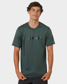 Hurley One And Only Surf Shirt Ss Rash Vest Galactic Jade Galactic Jade