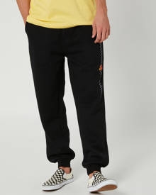 Town And Country Border Check Mens Track Pant Black