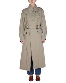 Womens Clothing Coats Raincoats and trench coats Maison Margiela Cotton Reversible Trench Coat in Beige Natural - Save 60% 