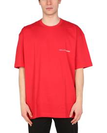 comme des garcons shirt logo print t-shirt