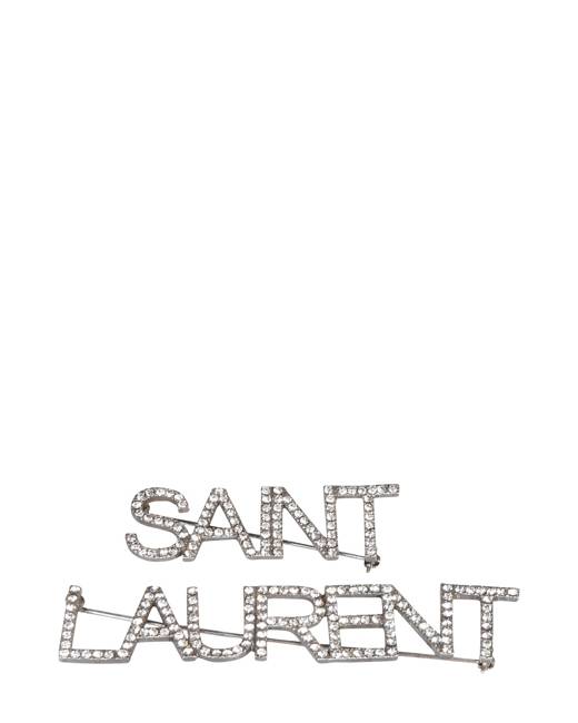 Saint Laurent - Opyum Ysl Monogram Brooch - Womens - Gold