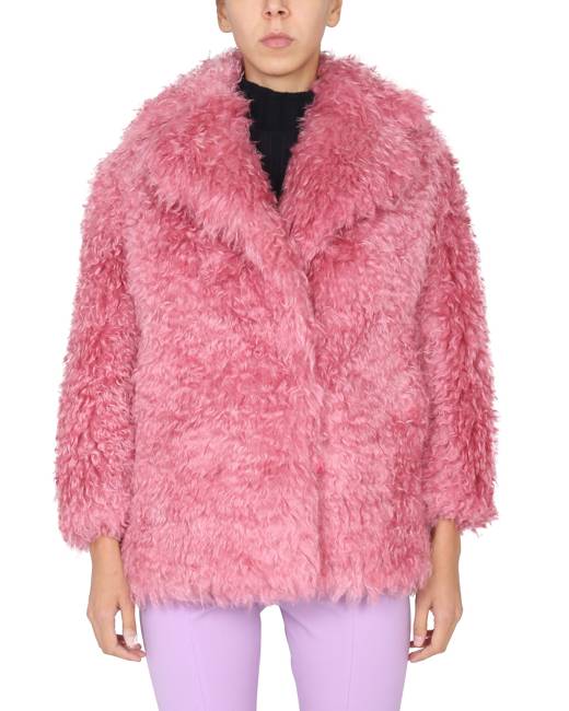 Cult Gaia adda Cropped Faux-Fur Jacket - Pink