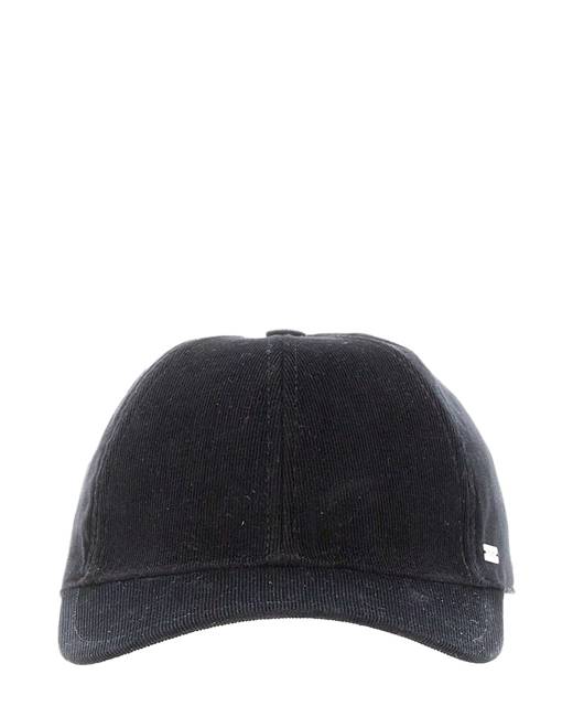 Saint Laurent Casquette Milleraies Corduroy Cap - Black