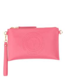 versace jeans couture clutch with logo