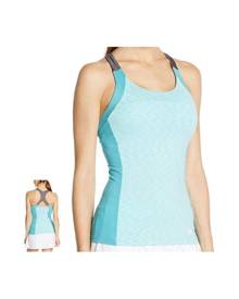 Wilson Women's Striated Racerback Tennis Tank Top - Dark Mint Ice