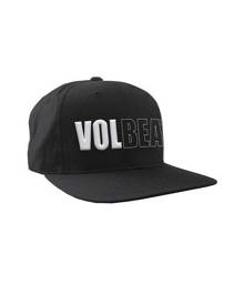 Volbeat Baseball Cap 3D Band Logo  Official  Snapback - Black
